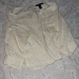 NWT White pearl leopard skirt